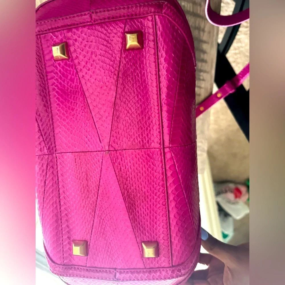 Brian Atwood Bags | Brian Atwood Genuine Snakeskin Bag Color: Magenta